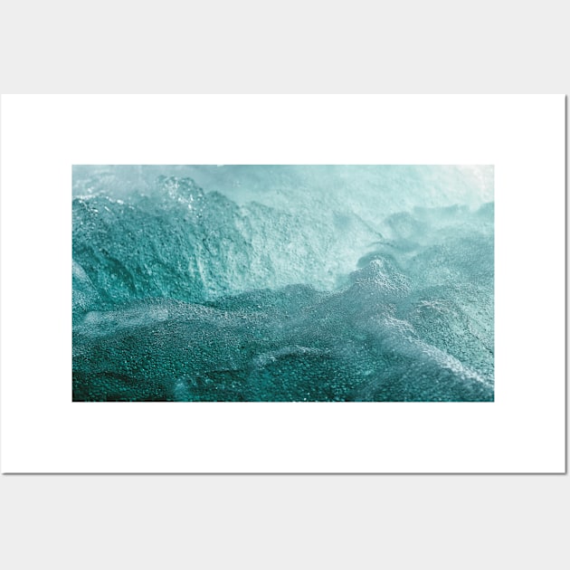 Blue Mountains Abstract Waves Wall Art by gronly